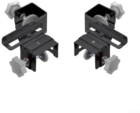 Abrazaderas frontales ajustables para cajones para un movimiento de deslizamiento suave, instalación sin herramientas para cajones integrados y cubiertos, kit de fijación de precisión de 2 mm de