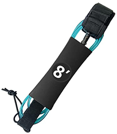 blloocod Cavo per Tavola da Surf, Guinzaglio Regolabile per Gamba da Surf, Verticale per Board, Leash Sicurezza- Blu 8FT