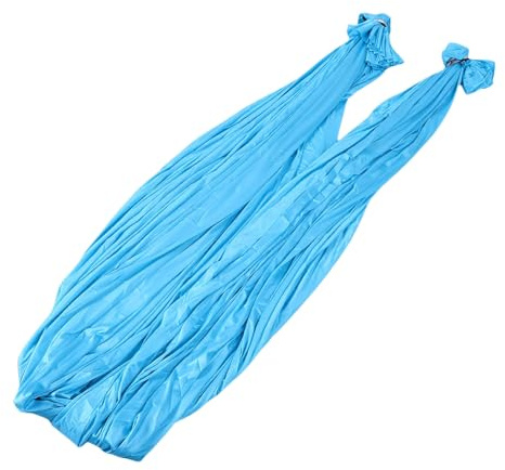 Luocute Lufthängmatta, Mjuk Elastisk Polyester Aerial Silk Swing för Styrketräning Stretching, Yoga ökar Styrkan Flexibilitet och Balans med Full Hårdvara för Fitness (Himmelsblå)