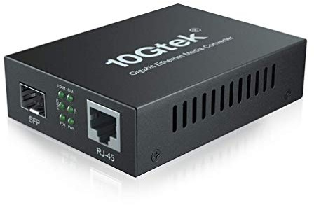 Gigabit Ethernet Media Converter, Open SFP Slot, 10/100/1000M RJ45 to 1000M SFP, with a European Power Supply