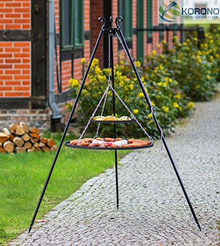 Schwenkgrill - 2,00m incl. 2 Stahl-Grillrosten