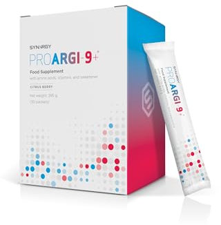 Synergy Worldwide ProArgi 9+ 295 g | 5000 mg L-Arginin und 200 mg L-Citrullin Supplement mit den Vitaminen C, D3, K, B6 und B12 | Unterstützt Herz-Kreislauf- und Durchblutungsgesundheit | 30 Sachets
