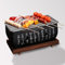 Holzkohlegrill, Tragbarer Tischgrill im japanischen Stil, Grillzubehör, Leichter Retro-Grillherd für Camping-Picknicks, Garten, Kochen im Freien