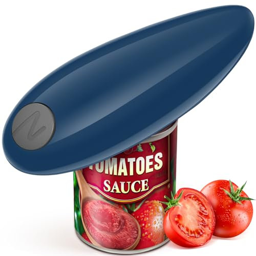 Ouvre-boîte électrique, ouvre-boîte électrique One Touch avec bords lisses et sûr à utiliser, ouvre-boîte automatique pour presque tailles de canettes, ouvre-boîte à piles est un bon cadeau