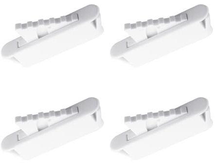 OGGOGOE Window Sash Vent Stops Set of 4 - White 1762 WHITEChild Safety Window Stopper for Sliding Double Hung Windows, Vent Limiter