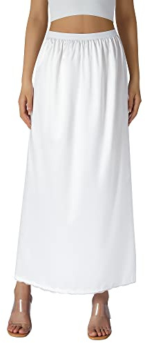 XIXIMAON Jupon Dentelle Femme sous Robe Jupe Longue Lingerie sous-Vêtements Taille Élastique