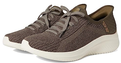 Skechers Women's Martha Stewart Ultra Flex 3.0 Slip-ins-Daylight Sneaker, Olive, 8