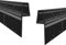 WITEN&NOCK Duschdichtungen schwarze 80cm 2er Set mit extra langer Dichtfahne Ersatzdichtung für Falttür Drehfalttür Dichtungsprofile Duschtür Dichtung Gerade Glasstärke 5 mm 6 mm