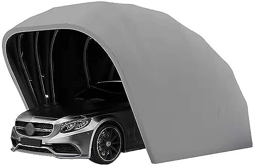 Tenda da Campeggio per Auto, Posto Auto Coperto per Garage in Acciaio Inossidabile, Tenda Parasole Pieghevole semiautomatica, per la Raccolta di Amici, Impermeabile