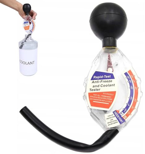 Sylanda Tester antigelo per auto, tester per refrigerante, rilevatore di gelo, protezione antigelo per sistemi di raffreddamento, tester antigelo per veicoli a motore