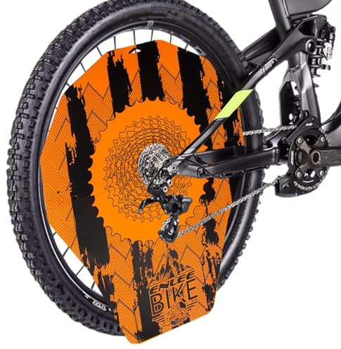 PASSI Bicycle Disc Brake Cover, Wash Cover, Road & Mountain Bike, Orange, Plastic
