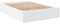 vidaXL Bettgestell, Bett Doppelbett für Schlafzimmer, Bettrahmen mit Lattenrost, Schlafzimmerbett Modernes Design, Weiß 140x200cm Holzwerkstoff