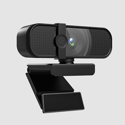 INDOTEAM 4K Ultra HD Webcam for PC with Microphone and Privacy Cover | 4K Web Cam | USB Camera for PC, Laptop, Mac | High Definition Webcam | Plug and Play HD Web Cam | Web Camera - Laptop & Computers
