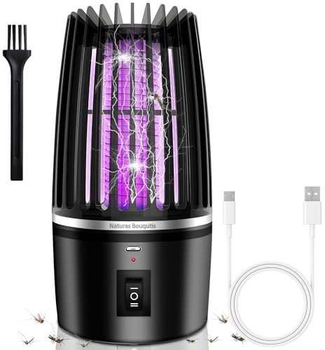 Lampe Anti Moustique, Anti Moustique Exterieur- 4000v Lampe Anti Moustique Interieur Exterieur, Piege a Moustique Exterieur, Repulsif Moustique avec Éclairage LED