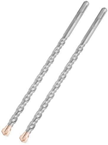 Hilpaty Punte da Trapano SDS Plus 12x250mmx2 Professionale Punta Martello Perforatore per Calcestruzzo, Pietra, Mattone