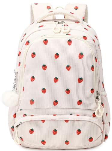 Jumpopack Skolryggsäck flicka barnryggsäckar skolryggsäck grundryggsäckar för flickor, Vit, L