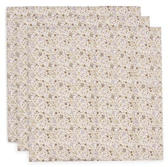 Jollein muslinduk baby – Flower Fairies – 3-pack – 70 x 70 cm – 100% bomull – spottdukar baby – OEKO-TEX certifierad