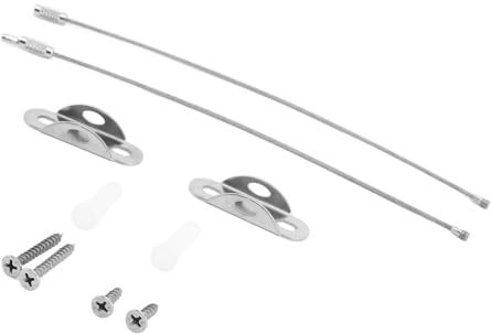 Garosa Anclajes para Muebles Correas Antivuelco de Acero Inoxidable, Anclajes Ajustables a Prueba de Terremotos para Aparador, Estantería, Armario, Soporte para TV, Seguridad para Niños, Hogar,
