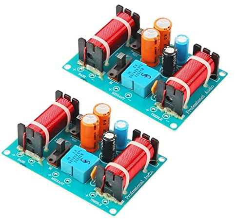 Rastapulz Lot de 2 filtres de haut-parleur 150 W 3 voies haut/bas 4-8 ohms pour haut-parleurs