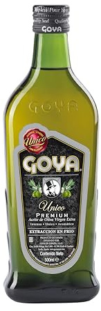 Goya Unique, Extra Virgin Olive Oil 500 ml, Picual Olives, Hojiblanca and Picuda from Seville, Cold Pressed, Ideal for Salads, Meats and Rice