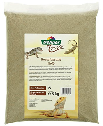 Dehner Terra Terrariensand, Körnung von 0.2 - 1 mm, 5 kg, gelb