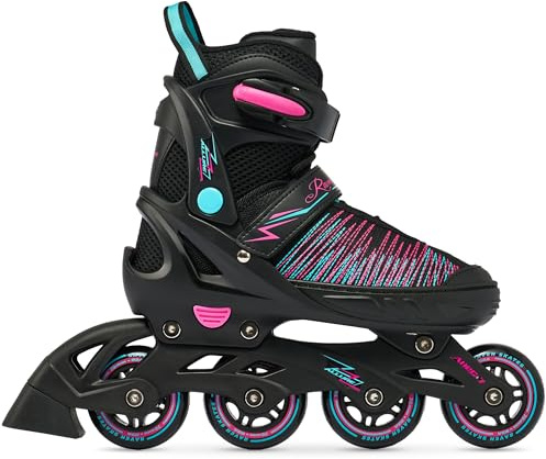 RAVEN Inline Skates Inlines Allure justerbar (31–35 (20,5 cm – 23 cm))