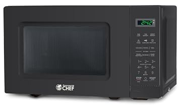 Commercial Chef 0.7 Cu. Ft. Countertop Microwave Oven, CHM7MB, Black