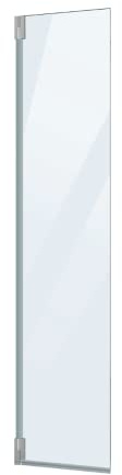 Puerta de Ducha Abatible de 35cm para Completar Fijo de Ducha | Panel de Ducha Abatible de Protección Pivotante ancho de 35cm para hacer más Grande un Fijo de Ducha Ya Instalado | Cromo Brillo