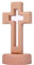 Floatdream Croce in Legno a Croce da Tavolo, Croce da Tavolo in Legno con Base in Piedi, Croce Cristiana, Utilizzato come Decorazione Centrotavola, Decorazione per Battesimo