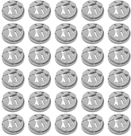 35 Pcs 3/8 in. - 1/2 in. Non Metallic Button Push-in Bulk Connector, Plastic Cable Connector Electrical Conduit Fittings, Fits 1/2-Inch Knock Outs