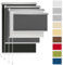 Rettika® Verdunkelungsrollo ohne Bohren, für Fenster, Breite 135 cm, Höhe 150 cm, Graphit Farbe, Klemmfix Montage, Jalousien Fenster, Fenster rollos für innen, Klemmrollo