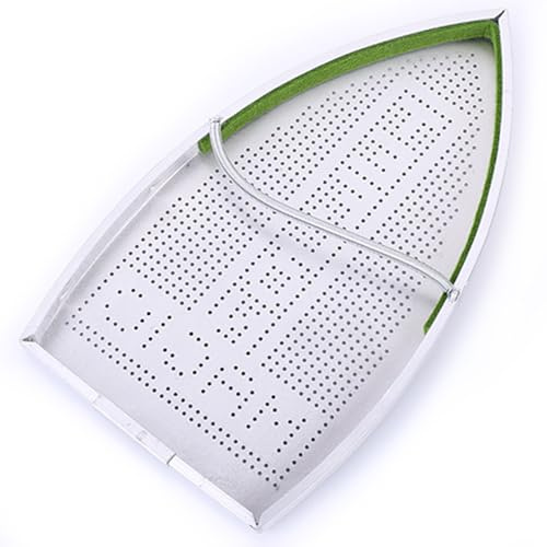 QUETTO Non-Stick Iron Shoe Cover Teflon Coated Ironing Plate Protector Fits Most Irons Prevents Fabric Damage & Protects Iron Soleplate Durable Aluminum Ironing Aid Board for Clothes Care