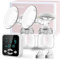 BaeMee Electric Breast Pump with 4 Modes & 9 Levels, Rechargeable Breast Pump Electrical, Strong Suction Breastfeeding Pump, Ultra Quiet, BPA Free