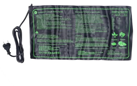 Buachois Tappetino Per La Germinazione Delle Piante, Tappetino Riscaldante Idroponico Caldo, Tappetino Riscaldante Per Avviamento Di Semi Al Coperto Per La Propagazione Della Serra