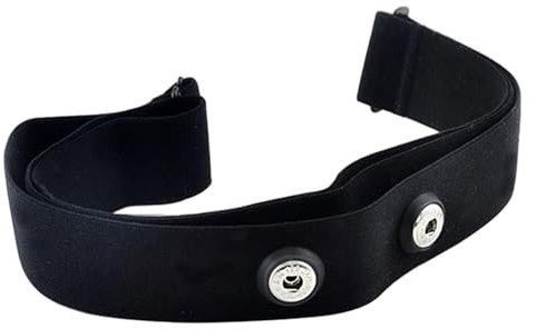Mivanta - 1 Piece Replacement Chest Strap for Heart Rate Monitor Compatible with Polar H10, Black