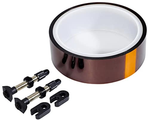 Tubeless-Kit – 2x Ventile + 10mx29mm Felgenband (27/30mm Felge)