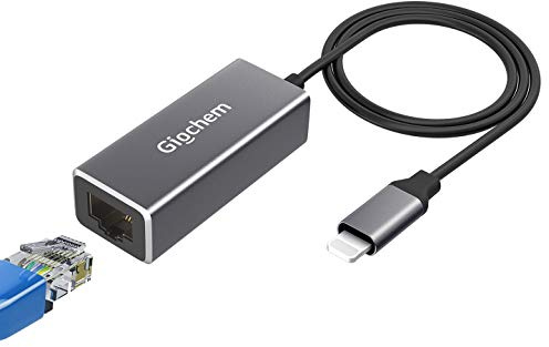 RJ45 Ethernet LAN Network Adapter for Phone Pad, Phone Ethernet Adapter, 3.3ft/1m Cable, 10/100Mbps High Speed,Plug and Play Enbia [Grey]
