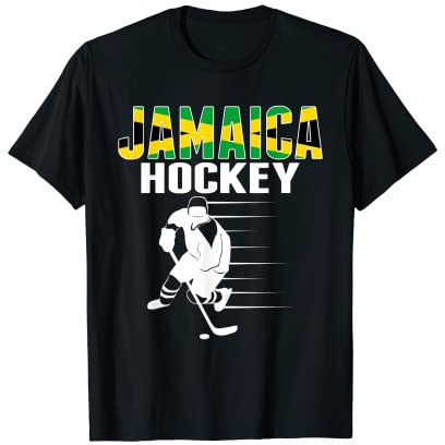 Jamaica Ice Hockey Fans Jersey Support Jamaican Hockey Team T-Shirt