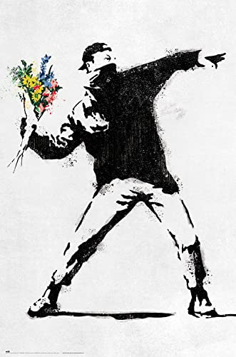 Grupo Erik Póster de The Flower Thrower (91,5 x 61 cm), diseño de El lanzador de flores