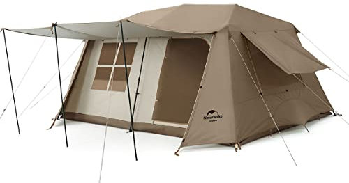 Naturehike Village 13.0 ㎡ Familienzelt Pop Up Zelt Hauszelt Camping Zelt Campingzelt für 4-6 Personen Großes Tunnelzelt mit 2000mm Wassersäule