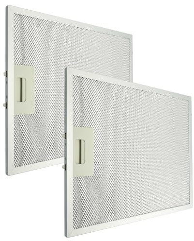 vhbw 2x filtro anti-grasso compatibile con Klarstein Hektor Eco 10034864, 10034865 cappa da cucina, alluminio