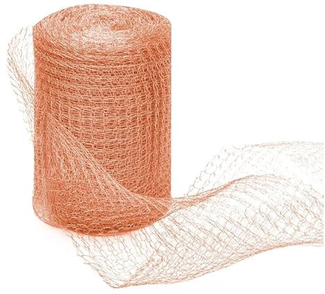 Jortmrd Filet Cuivre Anti Limace et Escargots 12,7cm x 6m Double Grillage Anti Rongeur Barriere Protection Jardin Poulailler Cuivre Copper Mesh Piege Anti Limace Escargot Souris Rat Oiseaux