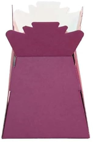 Floralcraft Burgundy Hand-Tied Vase Florist Bouquet Box, Presentation/Transporter Box/Flower Plant Aqua Boxes, (Pack of 20)