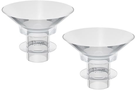 MUSISALY Inserts de Bride en Silicone 13mm pour Tire-lait Électrique, Lot de 2 Pièces, Solide et Stérilisables à L'eau Bouillante, Accessoires Pratiques pour Allaitement
