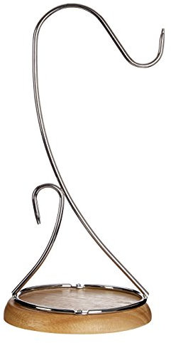Premier Housewares Banana Holder / Banana Hook / Banana Tree Stand / Chrome Banana Stand - Silver