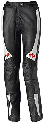 Held Sarana Pantaloni in pelle moto da donna, nero/bianco, 36