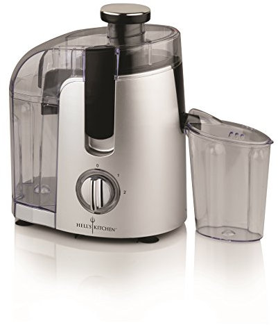 HELL'S KITCHEN HK024 Licuadora centrífuga 450W Plata - Exprimidor (Licuadora centrífuga, Plata, 1 L, 0,5 L, 450 W, 240 mm)