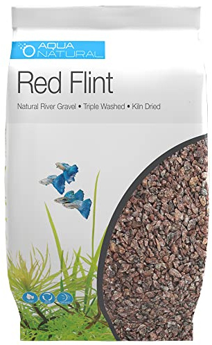 AquaNatural Red Flint 20 pund grussubstrat för akvarier, vivarier och terrarier 4-6 mm