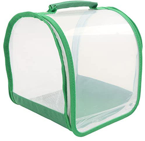 CHICIRIS Butterfly Habitat, Transparenter Monarch-Schmetterlings-Insektenkäfig, Zusammenklappbares Pop-Up-Schmetterlingsgehege mit Tragbarem Griff für Drinnen und Draußen, 7,9 X 7,9 X 8,9 Zoll