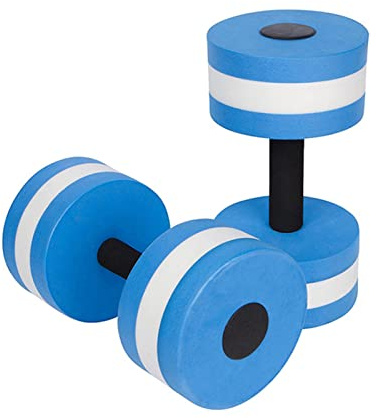 Pomurom Haltères en Mousse, 2 Haltères Aquagym, Haltères Aquatiques, Haltères Piscine, Haltères à Eau pour Exercices Yoga Aquatique, Musculation, Fitness, Accessoires Sports Nautiques